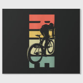 Fahrradfahren Geschenkpapier (Flach)