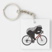 Fahrradfahren Honey Badger Radfahren Schlüsselanhänger (Vorderseite)