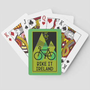 Fahrradfahren in Irland Spielkarten