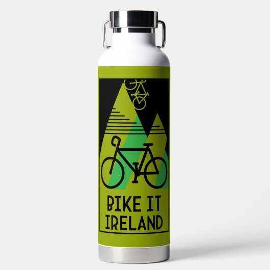Fahrradfahren in Irland Trinkflasche (Vorderseite)