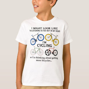 Fahrradfahren, könnte ich aussehen, als höre ich d T-Shirt