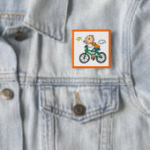Fahrradfahren - Männlich Button (Beispiel)