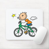 Fahrradfahren - Männlich Mousepad (Mit Mouse)