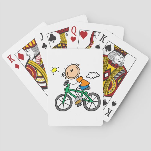 Fahrradfahren - Männlich Spielkarten (Rückseite)