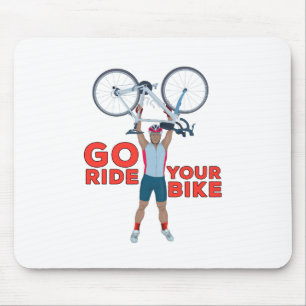 Fahrradfahren Mousepad