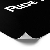 Fahrradfahren Negatives Poster (Ecke)