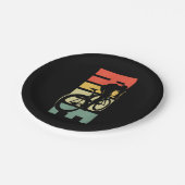 Fahrradfahren Pappteller (Schrägansicht)