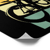 Fahrradfahren Poster (Ecke)