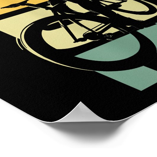 Fahrradfahren Poster (Ecke)