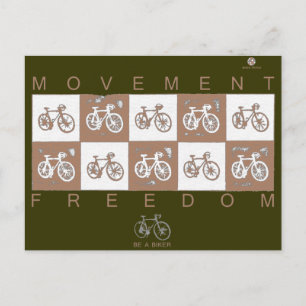 Fahrradfahren Postkarte
