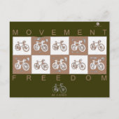 Fahrradfahren Postkarte (Vorderseite)
