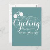 Fahrradfahren Postkarte (Vorne/Hinten)