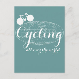 Fahrradfahren Postkarte