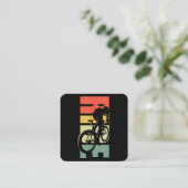 Fahrradfahren Quadratische Visitenkarte (Stehend Vorderseite)