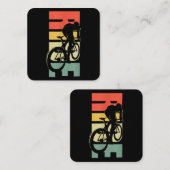 Fahrradfahren Quadratische Visitenkarte (Vorne/Hinten)