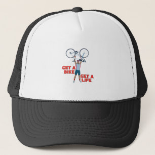 Fahrradfahren Truckerkappe