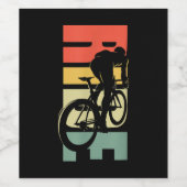 Fahrradfahren Weinetikett (Einzelnes Label)