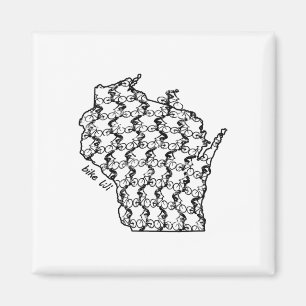 Fahrradfahren Wisconsin Radfahren Mountainbiken Magnet