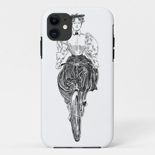 Fahrradfahrende Frau Case-Mate iPhone Hülle (Rückseite)