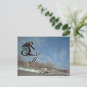 Fahrradfahrer 031_0001 postkarte (Stehend Vorderseite)
