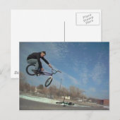 Fahrradfahrer 031_0001 postkarte (Vorne/Hinten)