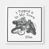 Fahrradfahrer Classic Magnet (Vorne)