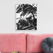 Fahrradfahrer - Details Leinwanddruck (Insitu (Wohnzimmer))