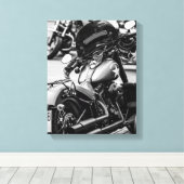 Fahrradfahrer - Details Leinwanddruck (Insitu (Holzboden))
