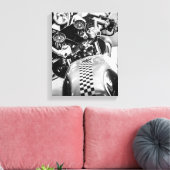 Fahrradfahrer - Details Leinwanddruck (Insitu (Wohnzimmer))