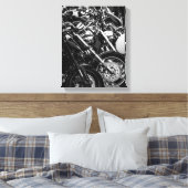 Fahrradfahrer - Details Leinwanddruck (Insitu (Schlafzimmer))