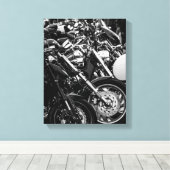 Fahrradfahrer - Details Leinwanddruck (Insitu (Holzboden))