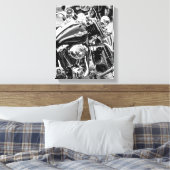 Fahrradfahrer - Details Leinwanddruck (Insitu (Schlafzimmer))