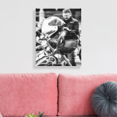 Fahrradfahrer - Details Leinwanddruck (Insitu (Wohnzimmer))