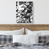Fahrradfahrer - Details Leinwanddruck (Insitu (Schlafzimmer))