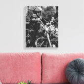Fahrradfahrer - Details Leinwanddruck (Insitu (Wohnzimmer))