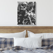 Fahrradfahrer - Details Leinwanddruck (Insitu (Schlafzimmer))