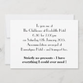 Fahrradfahrer, die über den Hügel fahren, individu Einladung (Rückseite)