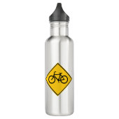 Fahrradfahrer Edelstahlflasche (Links)
