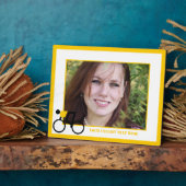 Fahrradfahrer fahren nach seinem Brauch Fotoplatte (Seite)