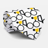 Fahrradfahrer fahren nach seinem Brauch Krawatte (Gerollt)