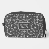 Fahrradfahrer Fahrrad-Radmuster-Monogramm Waschbeutel (Vorderseite)