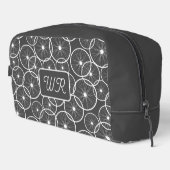 Fahrradfahrer Fahrrad-Radmuster-Monogramm Waschbeutel (Rechte Ecke)