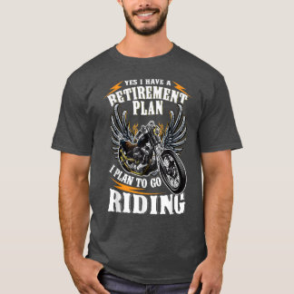Fahrradfahrer Fahrradverleihungsplan Motorrad T-Shirt