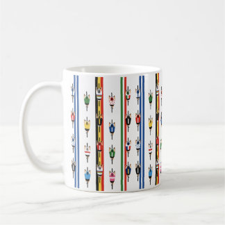 Fahrradfahrer Gruppe Kaffeetasse