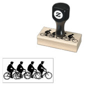 Fahrradfahrer Gummistempel (Stempel)