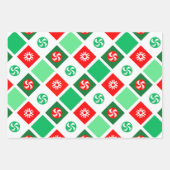 Fahrradfahrer-Holiday Geschenkpapier (Vorderseite 2)