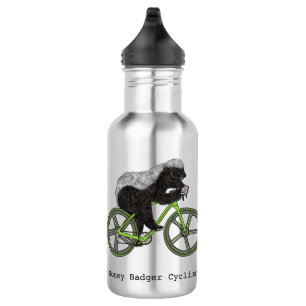 Fahrradfahrer Honey Badger Edelstahlflasche