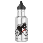 Fahrradfahrer Honey Badger Edelstahlflasche (Links)