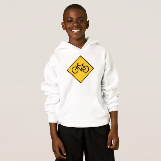 Fahrradfahrer Hoodie (Vorne ganz)