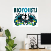 Fahrradfahrer in Wild Poster (Heimbüro)